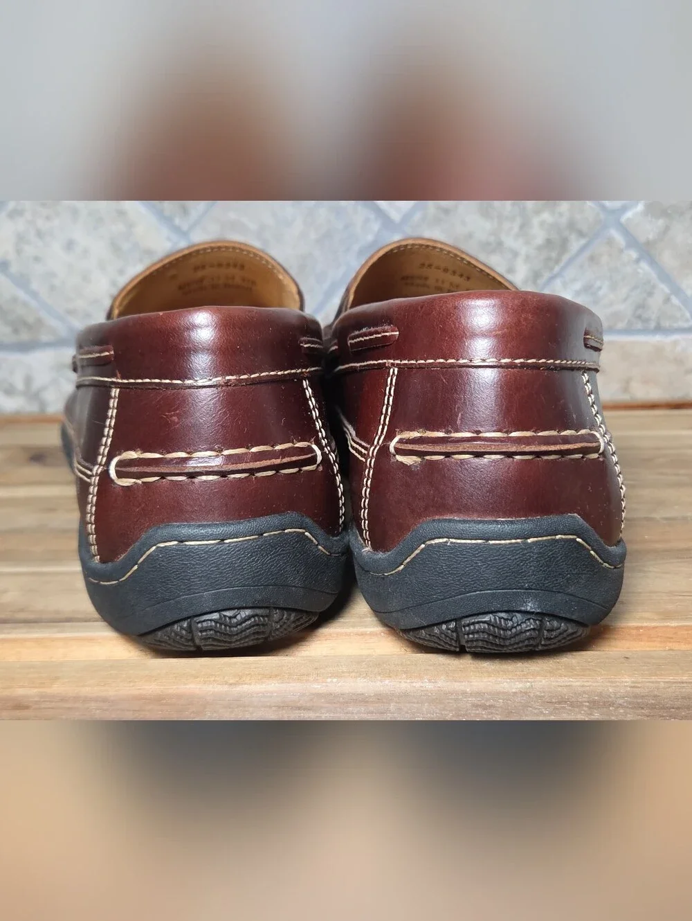 Johnston & Murphy Men's Fowler Venetian Loafer 25-8343 Mahogany 11 M